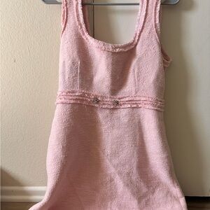 Zara pink tweed dress